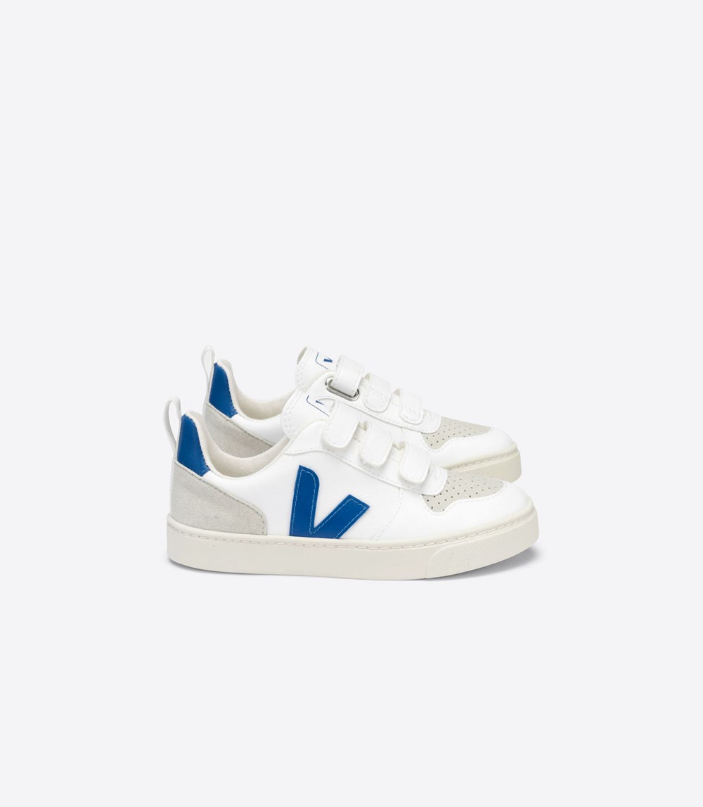 Veja Trainers Kids White - V-10 Velcro Cwl - ZMSF-17543